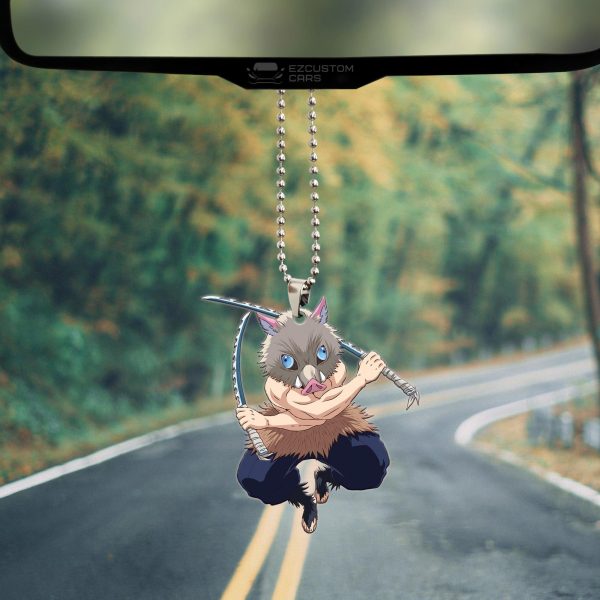 inosuke hashibira demon slayer car ornament w7era
