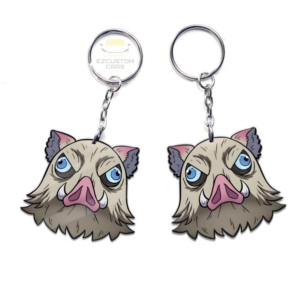 inosuke mask custom keychains demon slayer anime car accessories xjh0d