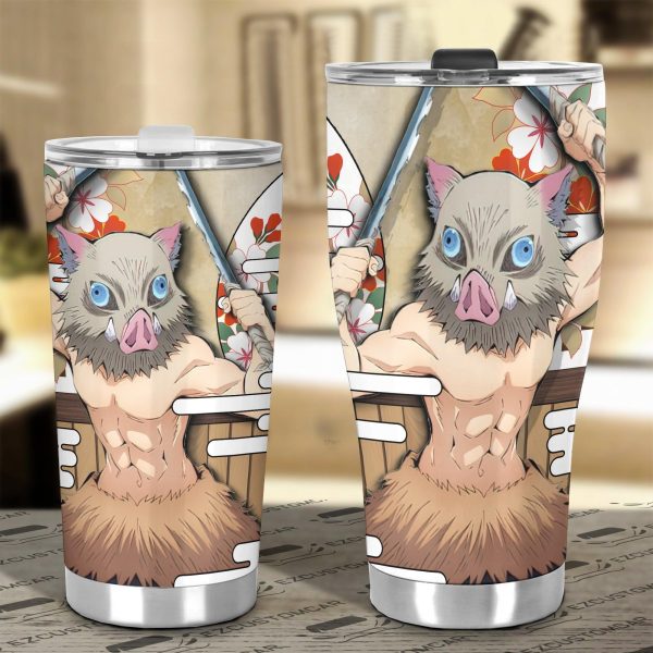 inosuke tumbler cup custom demon slayers anime car accessories wb1yd