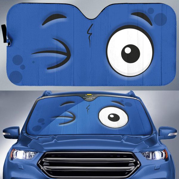 intrigued custom cartoon eyes car windshield sun shade 8e94l
