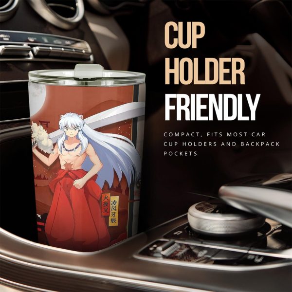 inuyasha car accessories cutsom tessaiga sword car tumbler cup gcnxn