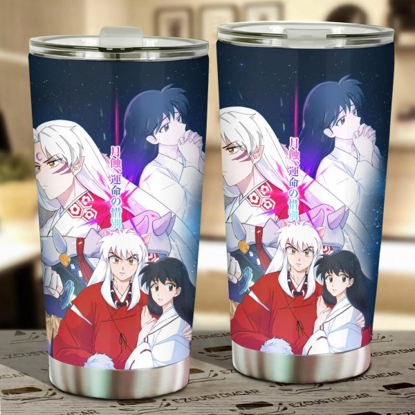 Inuyasha Car Tumbler Cup Cutsom Inuyasha Human Form Anime Car Accessories