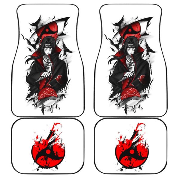 Itachi Akatsuki Car Floor Mats Naruto Car Accessories Anime Decoration Decoration