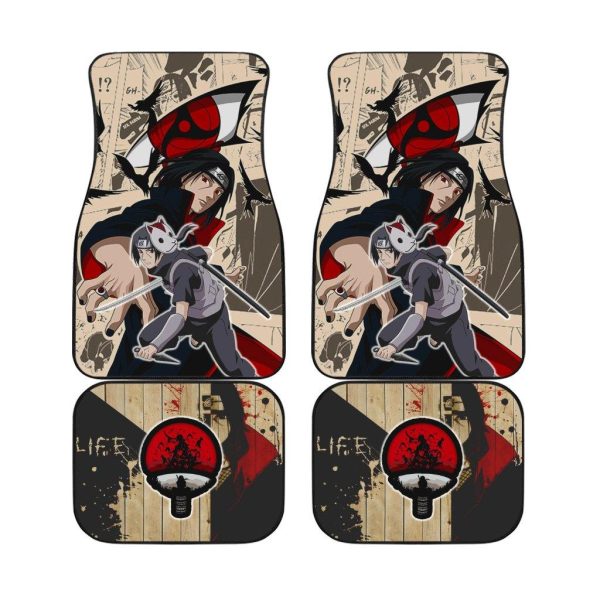 Itachi Akatsuki Car Floor Mats  Naruto Car Accessories Anime Decoration Decoration