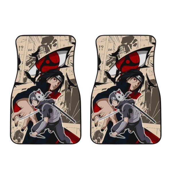Itachi Akatsuki Car Floor Mats  Naruto Car Accessories Anime Decoration Decoration