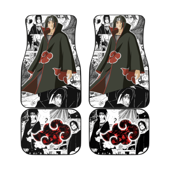 Akatsuki Anime Car Floor Mats Car AccessoriesItachi Mangekyou Sharingans