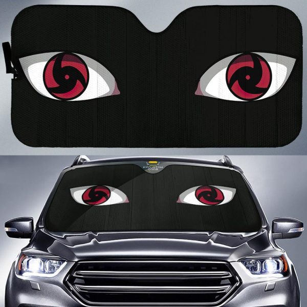 Itachi Car Sun Shade Naruto Car Accessories Mangekyo Sharingan Anime