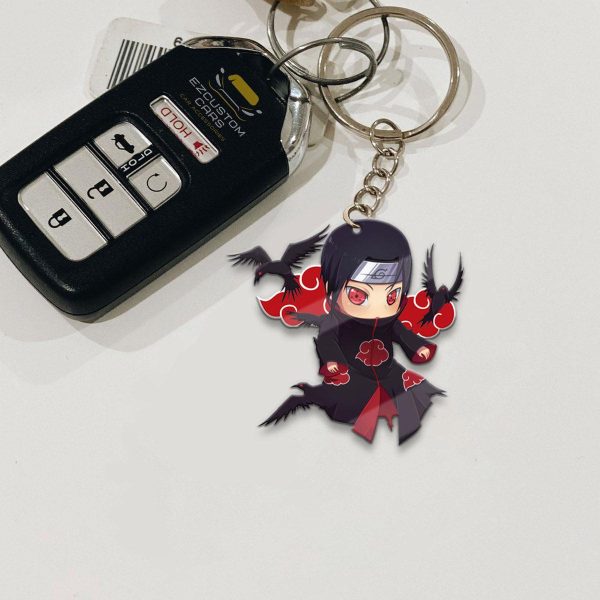 Itachi Keychains Custom Naruto Anime Car Accessories
