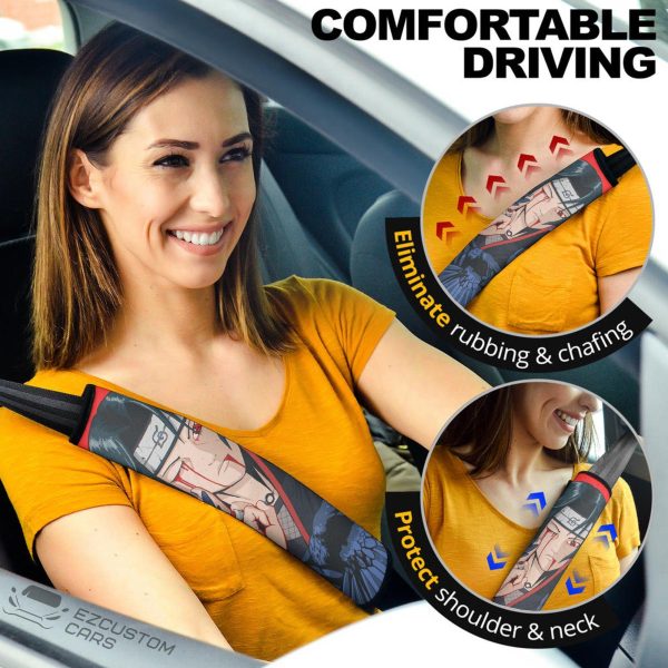 Itachi Naruto Anime Car Naruto Seat Belt Covers Anime Car Accessories