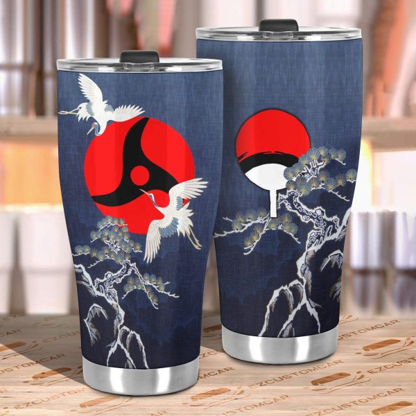 itachi sharingan tumbler cup naruto car accessories anime travel mug mlqml