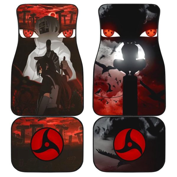 Uchiha Itachi Car Floor Mats Naruto Anime Car Accessories