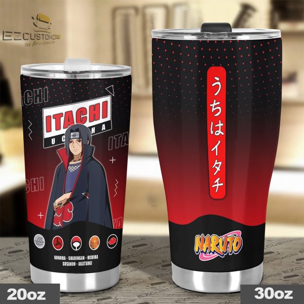 itachi uchiha tumbler personalized naruto custom travel tumblers nlcf5