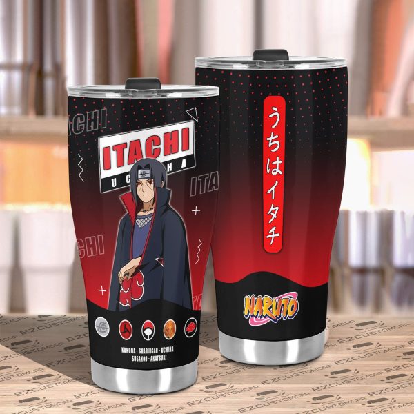 itachi uchiha tumbler personalized naruto custom travel tumblers os35r