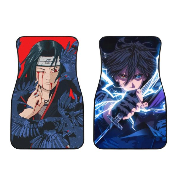 Itachi x Sasuke Naruto Anime Car Floor Mats