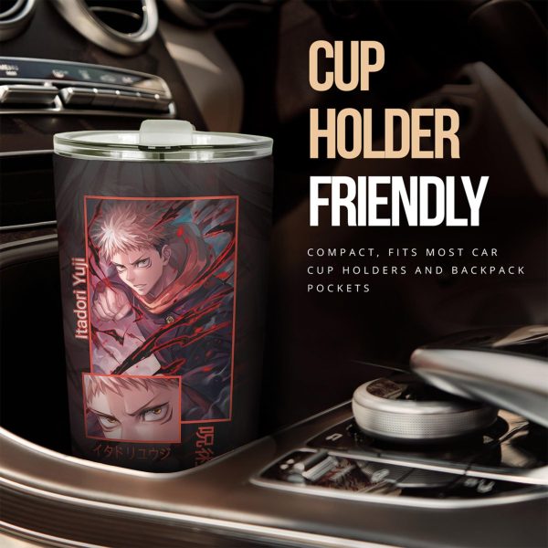 itado yuji custom jujutsu kaisen anime car tumblers cup car accessories xcqmp