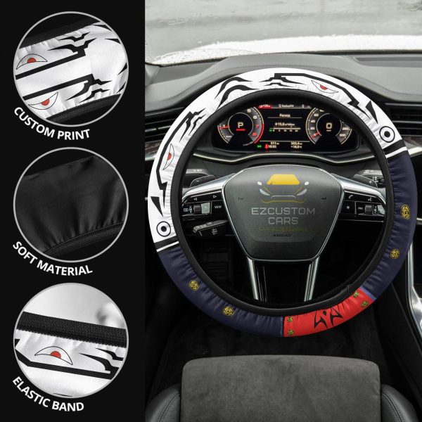 Itadori Sukuna Mode Anime Steering Wheel Cover Jujutsu Kaisen Custom Anime Car Accessories