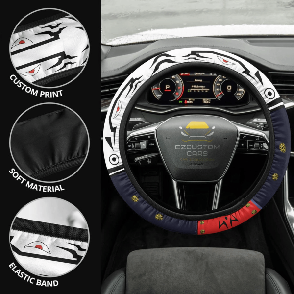 itadori sukuna mode anime steering wheel cover jujutsu kaisen custom anime car accessories kzonn