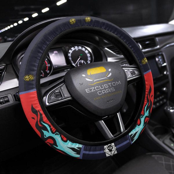 Itadori Yuji Anime Steering Wheel Cover Jujutsu Kaisen Custom Anime Car Accessories