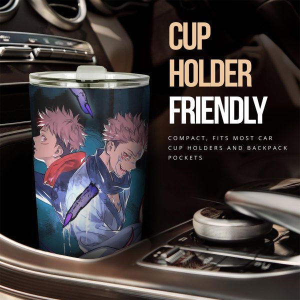 Itadori Yuji Car Tumblers Cup Custom Jujutsu Kaisen Anime Car Accessories
