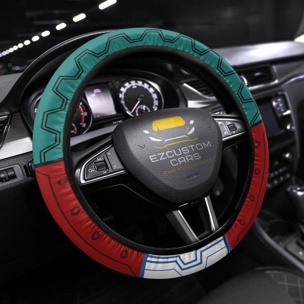 Izuku Midoriya Anime Steering Wheel Cover Custom Deku Anime My Hero Academia Car Accessories