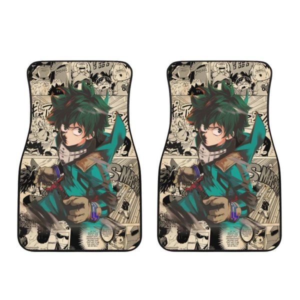 Izuku Midoriya Mix Manga Car Floor Mats Anime My Hero Academia