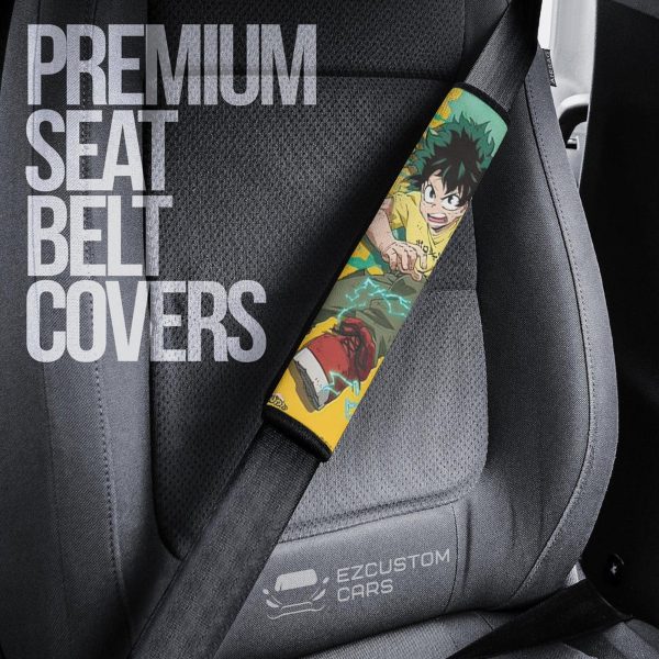 Izuku Midoriya Seat Belt Covers Custom My Hero Academia Anime Car Accessories