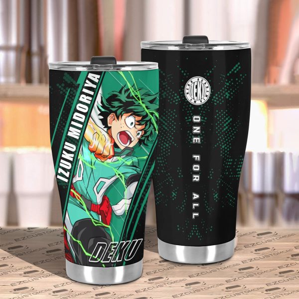 izuku midoriya travel mug ideal tumbler for your my hero academia collections zrt6q