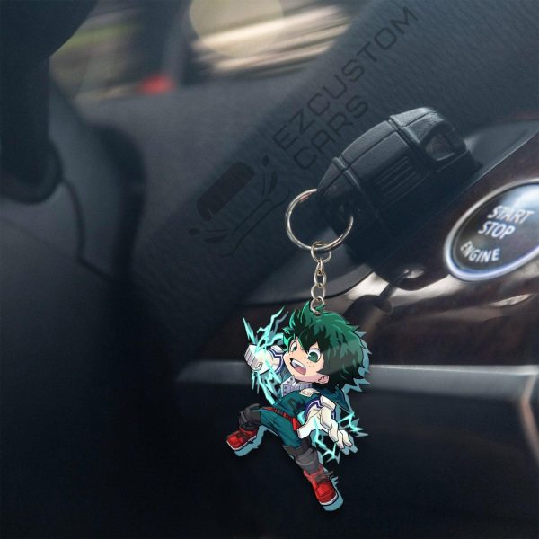 izuku midoriyai keychains custom deku my hero academia anime car accessories jqi4v