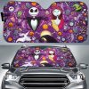 Jack and Sally Car Sun Shade Nightmare Before Christmas Car Accessories