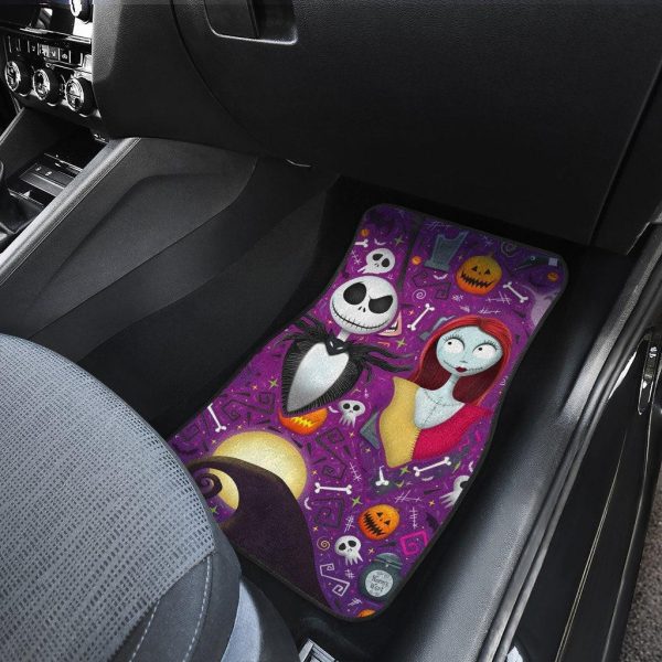 jack skellington and sally car floor mats aatpp