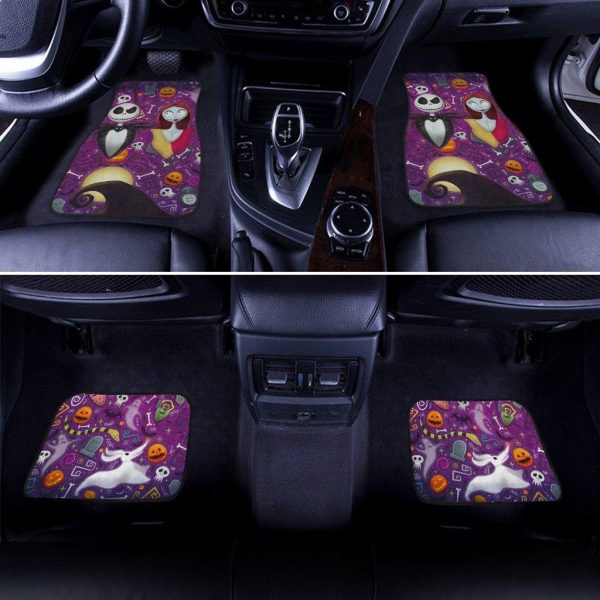 jack skellington and sally car floor mats gugtj