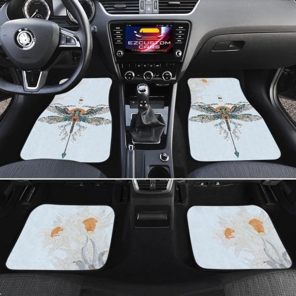japanese dragonfly car floor mats custom dragonfly car accessories kd2eq