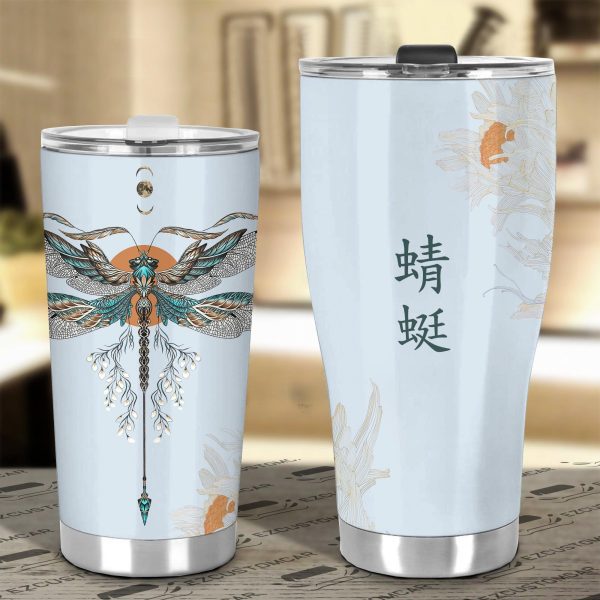 japanese dragonfly car tumbler cup custom dragonfly car accessories 9tjdy
