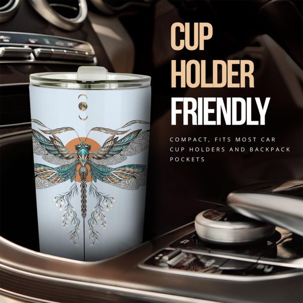japanese dragonfly car tumbler cup custom dragonfly car accessories ofj76