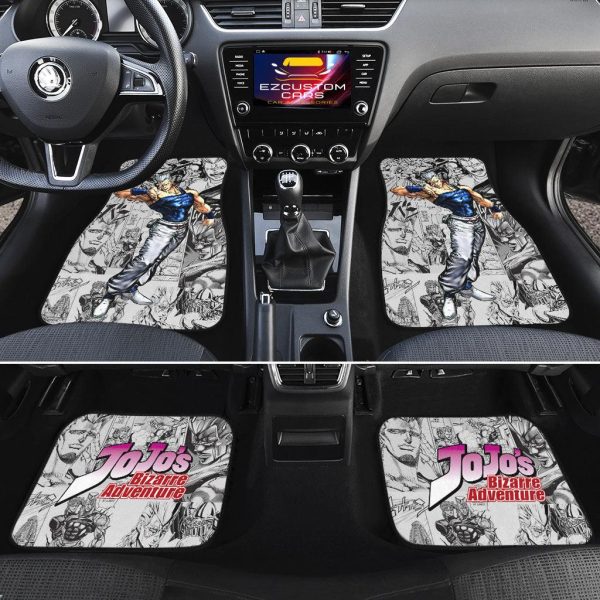 jean car floor mats custom jojos bizarre adventure anime car accessories yl30h