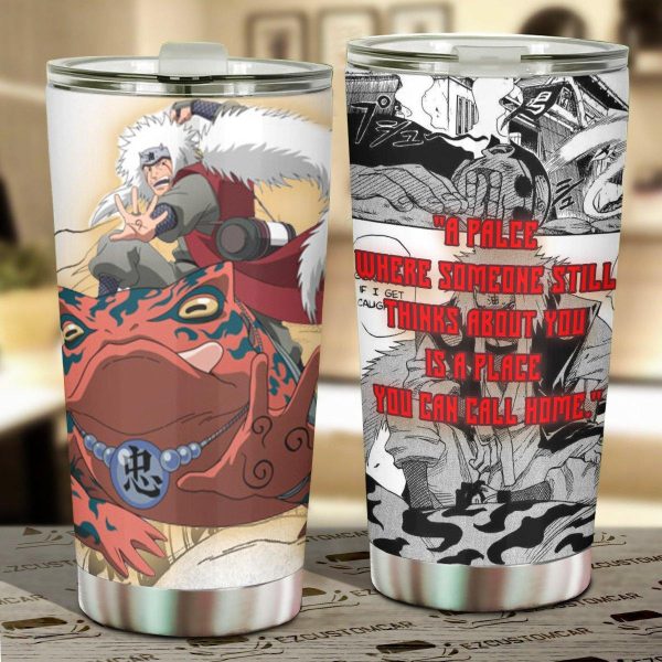 Jiraja Stainless Steel Tumbler Naruto Anime Car Accessories