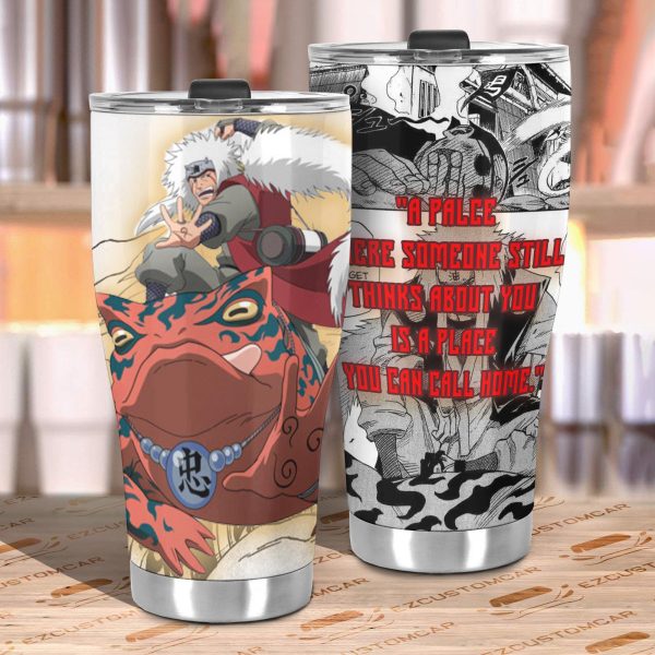 jiraja stainless steel tumbler naruto anime car accessories p5d7l