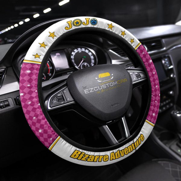 jjba anime steering wheel cover universal fit 15 inch gccgz