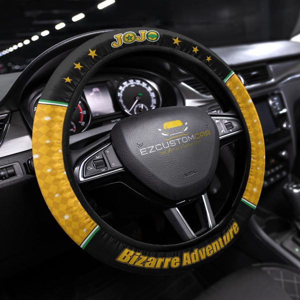 jjba anime steering wheel cover universal fit 15 inch gvhpf