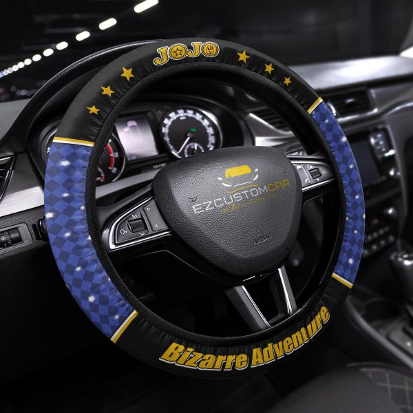 jjba anime steering wheel cover universal fit 15 inch hamtc