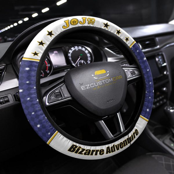 jjba anime steering wheel cover universal fit 15 inch hh9po