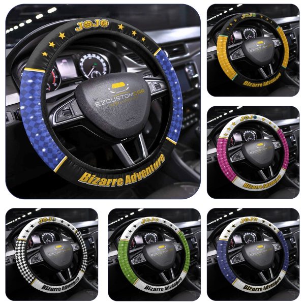JJBA Anime Steering Wheel Cover – Universal Fit (15 Inch)