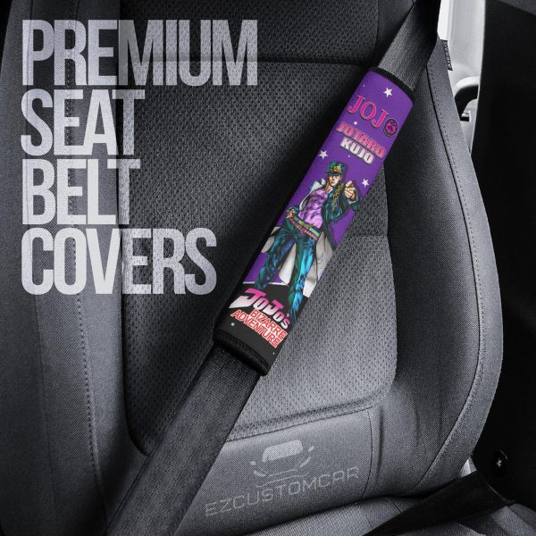 jjba custom car seat belt covers perfect accessory for anime fans 7toyn