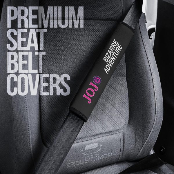 JJBA Custom Car Seat Belt Covers – Perfect accessory for Anime fans!