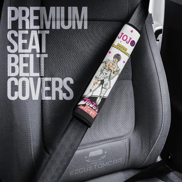 jjba custom car seat belt covers perfect accessory for anime fans mljqk