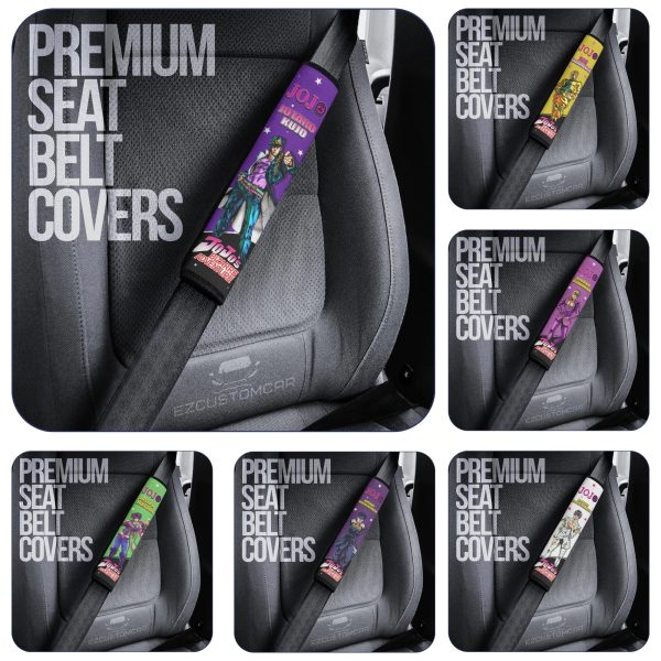 JJBA Custom Car Seat Belt Covers – Perfect accessory for Anime fans!