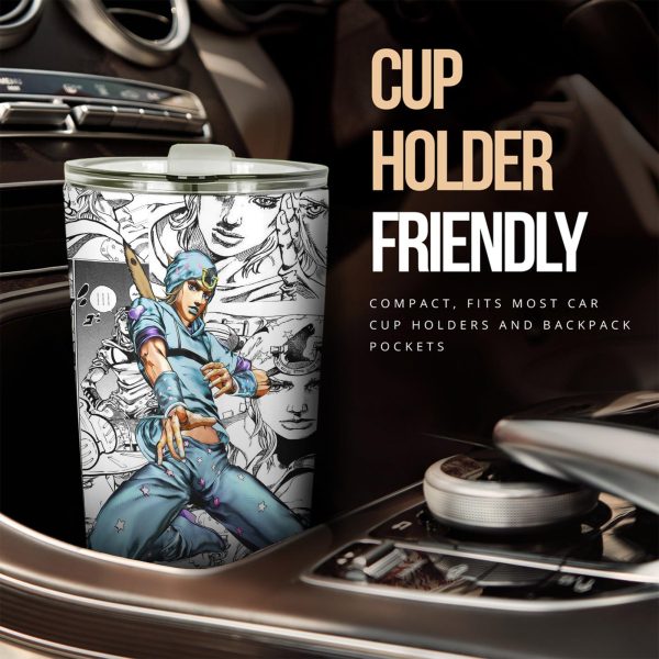 johnny joestar jojos bizarre adventure car tumblers cup anime car accessories mix manga style tbxh8