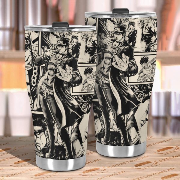 jojos bizarre adventure car accessories anime car tumblers cup jonathan joestar mix manga 7k00m
