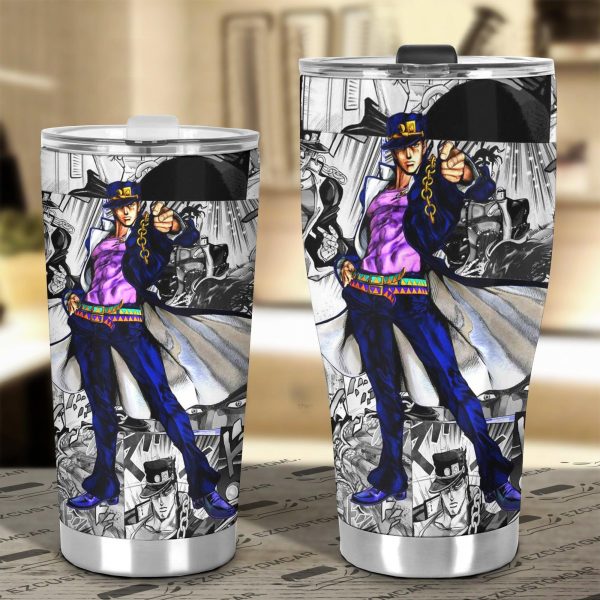 jojos bizarre adventure car accessories anime car tumblers cup jotaro kujo mix manga 83y6y