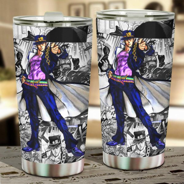 JoJo’s Bizarre Adventure Car Accessories Anime Car Tumblers Cup Yoshikage Kira Mix Manga Style